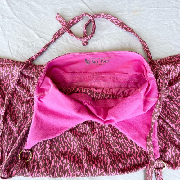 Vintage Victoria Secret Sexy Bra Top Halter Swim Suit Cover Up Dress - Picture 8 of 16